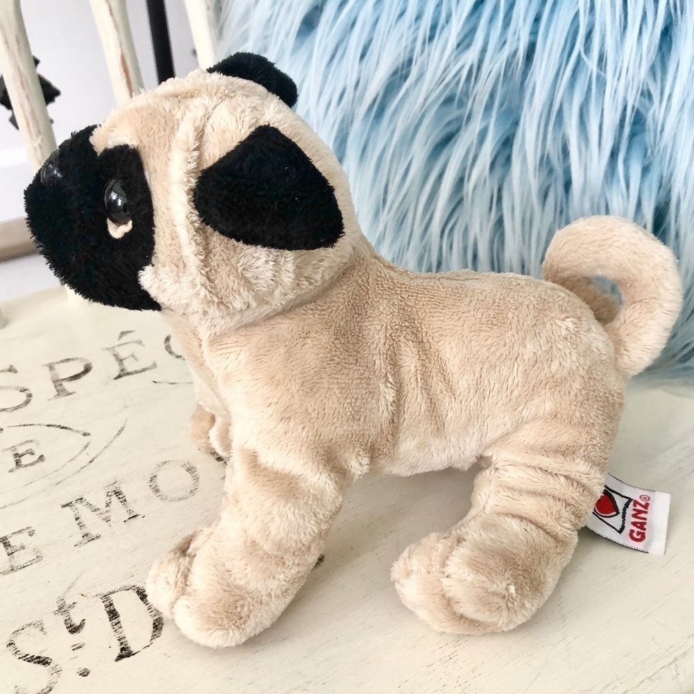 WEBKINZ Pug, Dog, Stuffed‎ Animal, Plush, Toy, Nice Condition, No Code